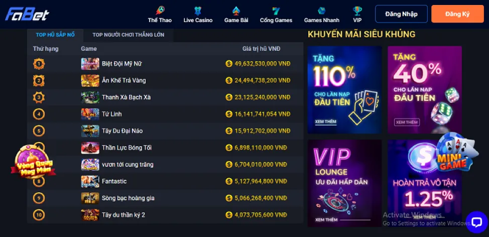 Chuyển khoản ngân hàng tại xin88 bet